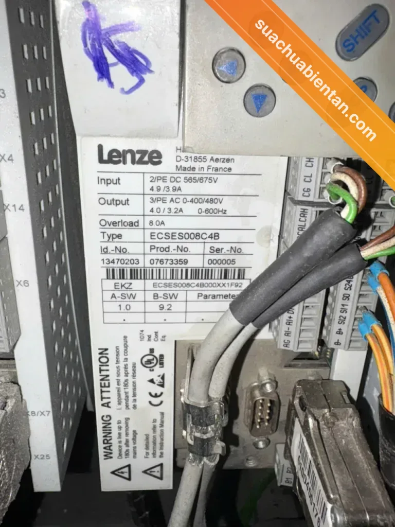 Sửa chữa biến tần Lenze – ảnh thực tế 1