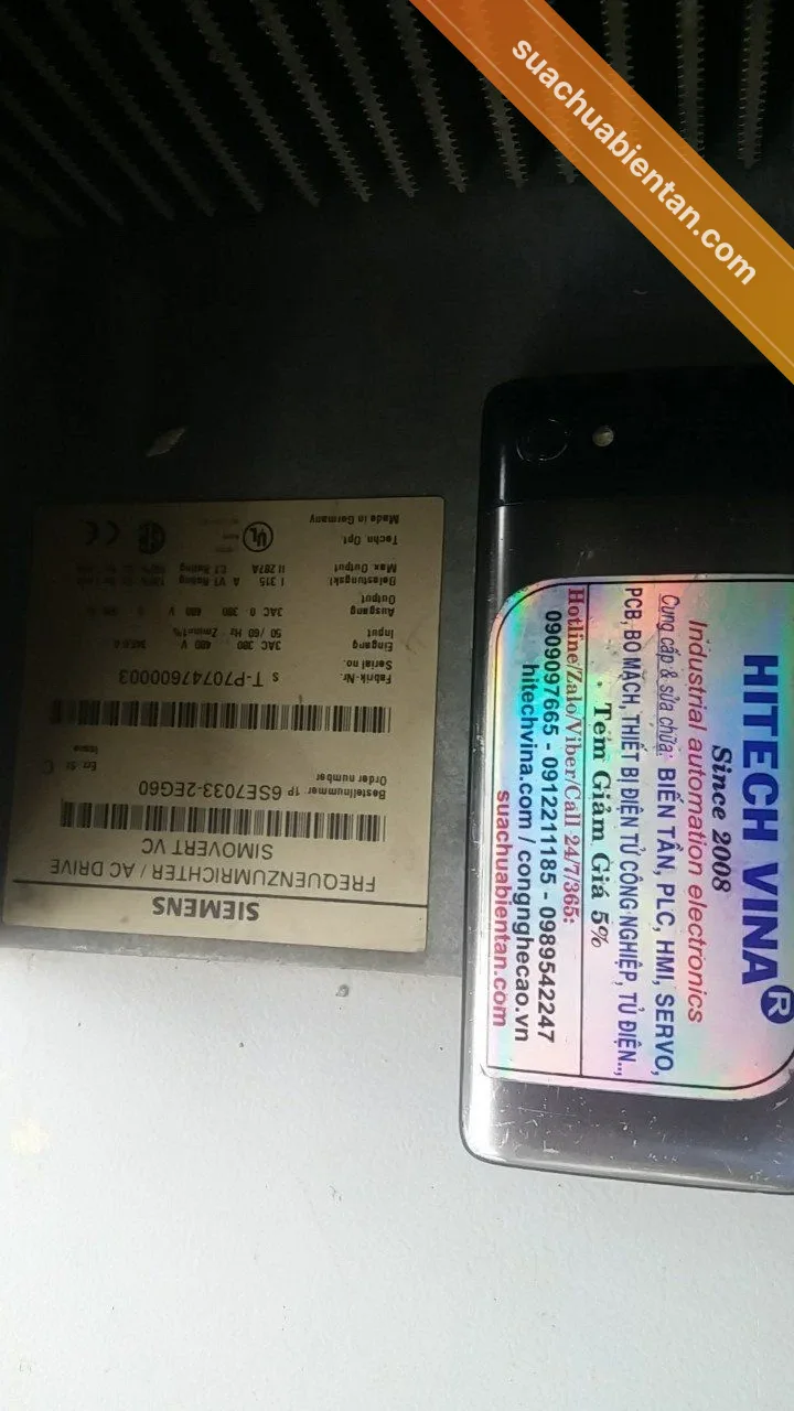 Sửa biến tần Siemens SIMOVERT – ảnh thực tế 3